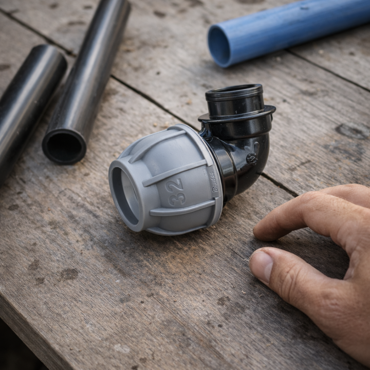 PN10 Kolanko do rur PE 32 mm / GW3/4" – Bradas