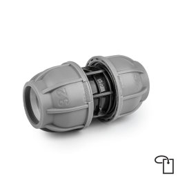 PN10 Łącznik do rur PE 25mm - metka – Bradas