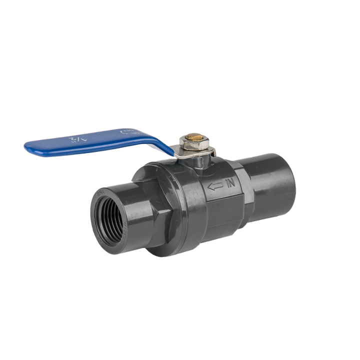 PN10 Zawór kulowy PVC- jednośrubunkowy / GW 1 1/2" / GW 1 1/2"