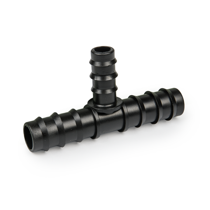 Trójnik, 2x wtyk na wąż 20mm, wtyk na wąż 16mm – Bradas