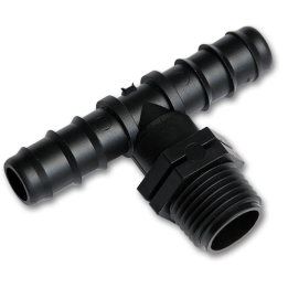 Trójnik GZ 3/4", 2x wtyk na wąż 20mm – Bradas