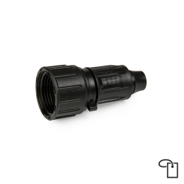QJ łacznik do rur PE 16mm, gwint wewnętrzny 3/4" - metka – Bradas