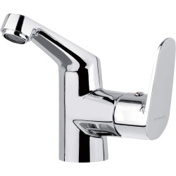 Bateria umywalkowa z boczną dźwignią stała chrom chaber BGC 021N