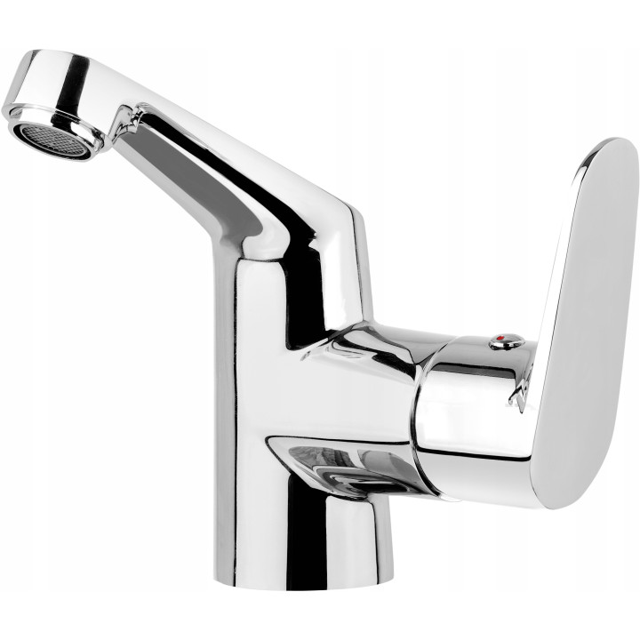 Bateria umywalkowa z boczną dźwignią stała chrom chaber BGC 021N