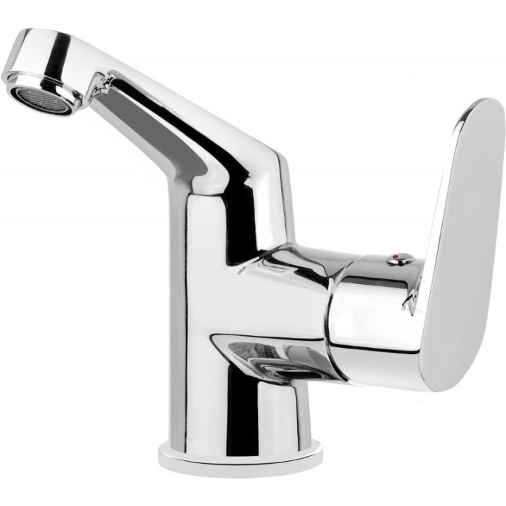 Bateria umywalkowa z boczną dźwignią stała chrom chaber BGC 021N