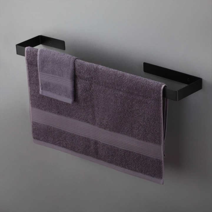 Wieszak ścienny na ręcznik - 60 cm nero ADM N621