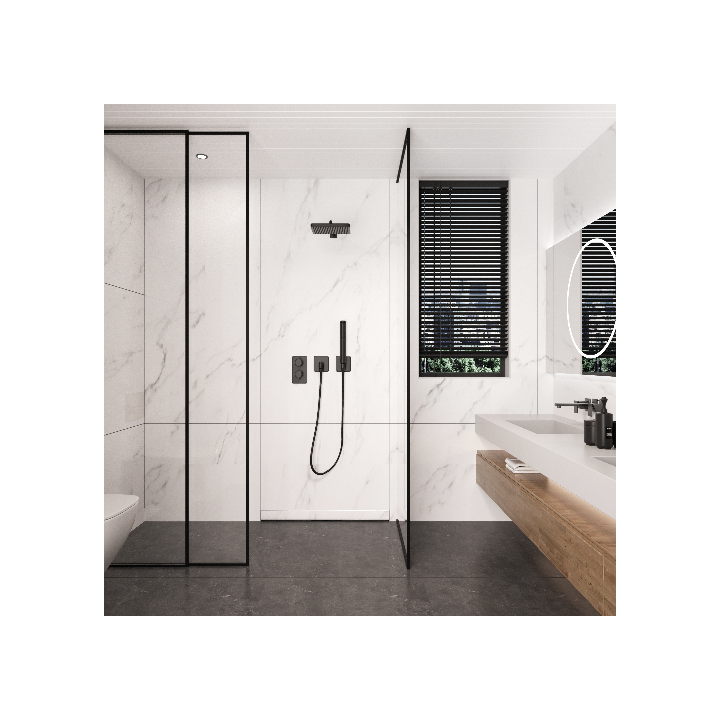 W-Drain NEXT 2w1 Odpływ liniowy ścienny 60 cm dwustronny chrom