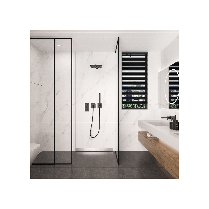 W-Drain NEXT 2w1 Odpływ liniowy ścienny 60 cm dwustronny chrom