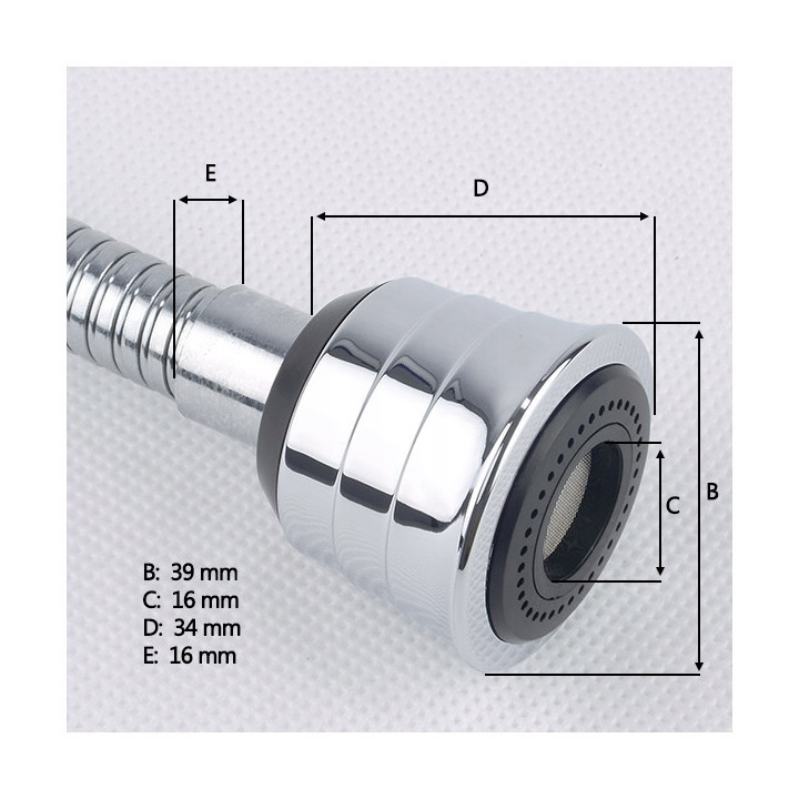 Aerator dwufunkcyjny na elastycznym wężyku ANW 062K