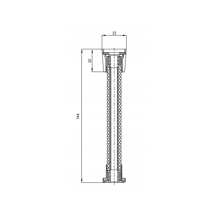 Aerator dwufunkcyjny na elastycznym wężyku ANW 062K