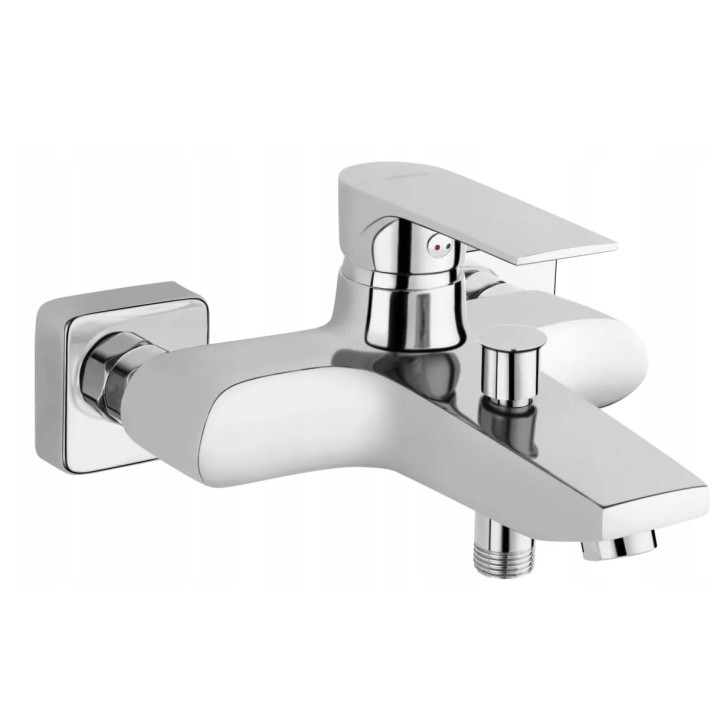 ALGEO SQUARE BATERIA WANNOWA BEZ ZESTAWU NATRYSKOWEGO, CHROM