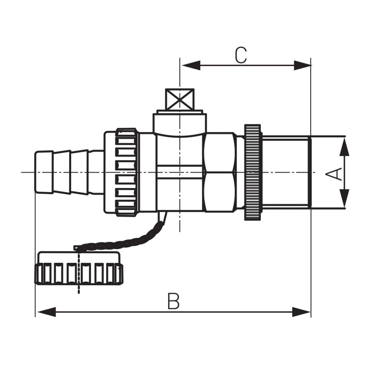 Zawór kulowy spustowy 1-2" – Ferro