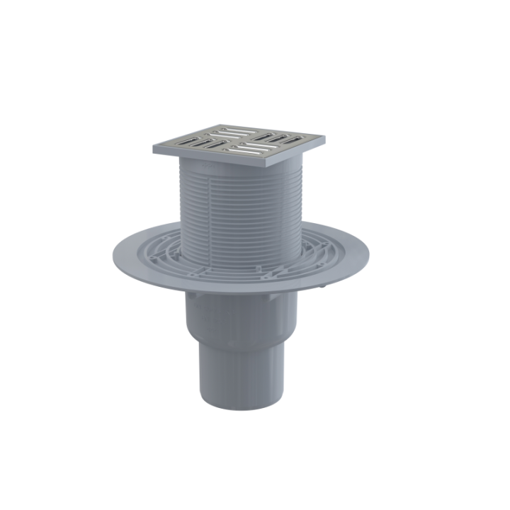Kratka ściekowa 105×105/50/75 mm odpływ pionowy, kratka