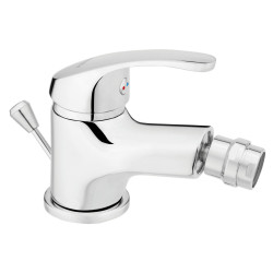 Basic bateria bidetowa, korek automatyczny z tworzywa, chrom