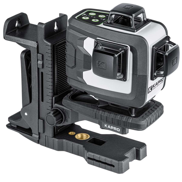 KAPRO NIWELATOR LASEROWY ZIELONY 4D, UCHWYT, 2xAKU