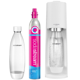Saturator do wody gazowanej SodaStream Terra - Biały zestaw