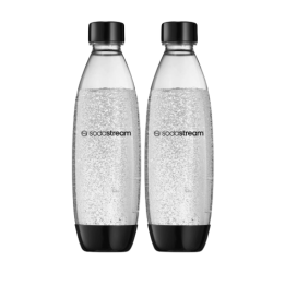 Butelki na wodę SodaStream Fuse 1l - Czarne dwupak