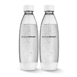 Butelki na wodę SodaStream Fuse 1l - Białe dwupak