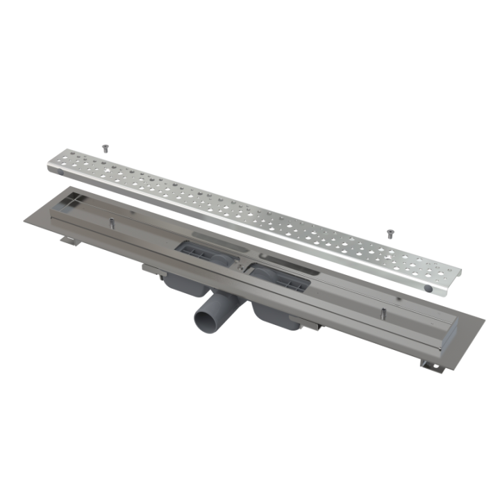 Antywandalowy odpływ podłogowy z rusztem stal nierdzewna 700MM