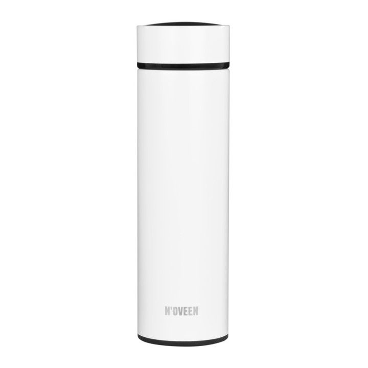 BUTELKA TERMICZNA LED NOVEEN TB2311 WHITE MAT 450 ML