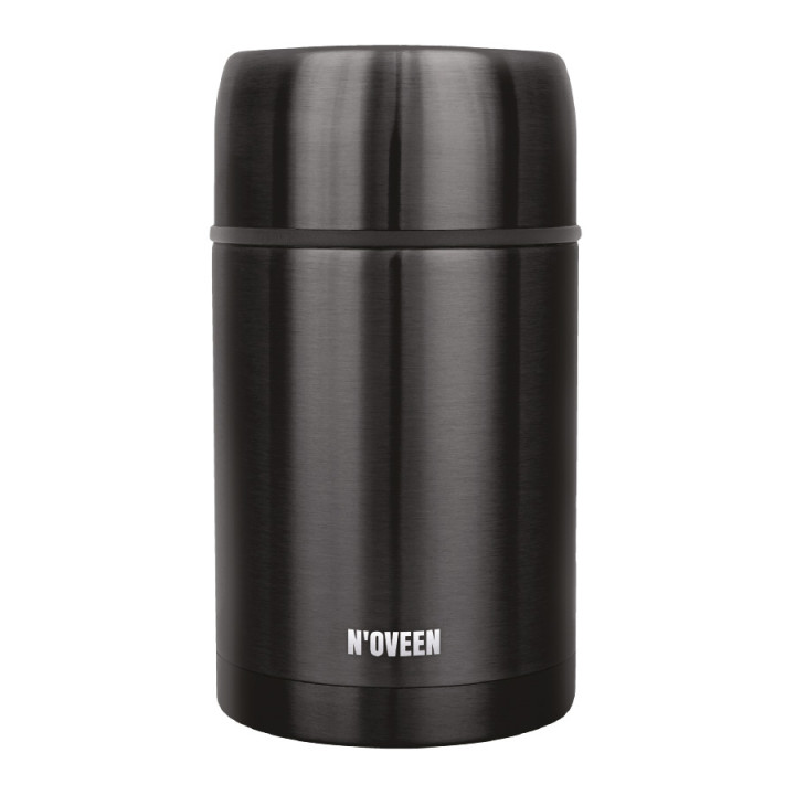 TERMOS OBIADOWY NOVEEN TB955 BLACK TRANSPARENT 800 ML