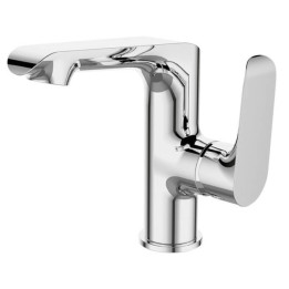 Alea - bateria umywalkowa stojąca z wylewką l – Laveo
