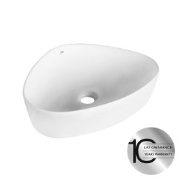 Asymmetric - umywalka nablatowa ceramiczna – Laveo