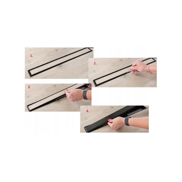 Basso - odpływ liniowy przyścienny 50 cm – Laveo
