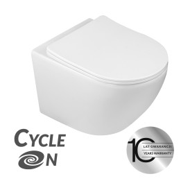 Desna cycleon - miska ustępowa wisząca bezkołnierzowa z deską
