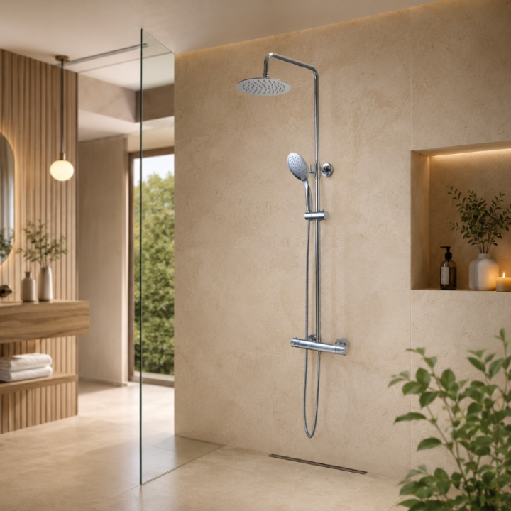 FINO - KOLUMNA NATRYSKOWA Z BATERIĄ TERMOSTATYCZNĄ