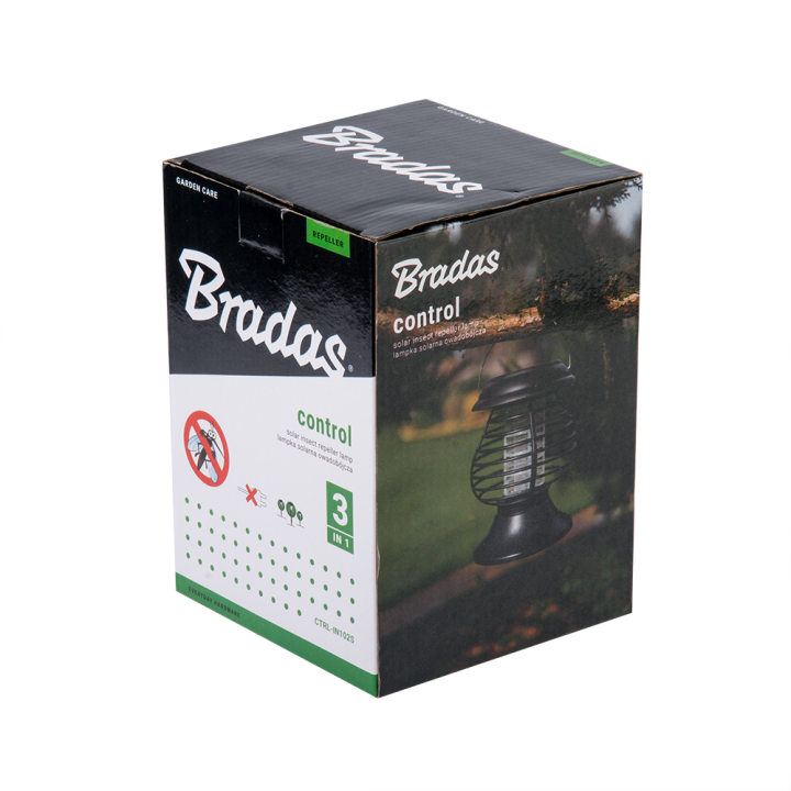 Solarna lampka OWADOBÓJCZA LED / UV z uchwytem – Bradas