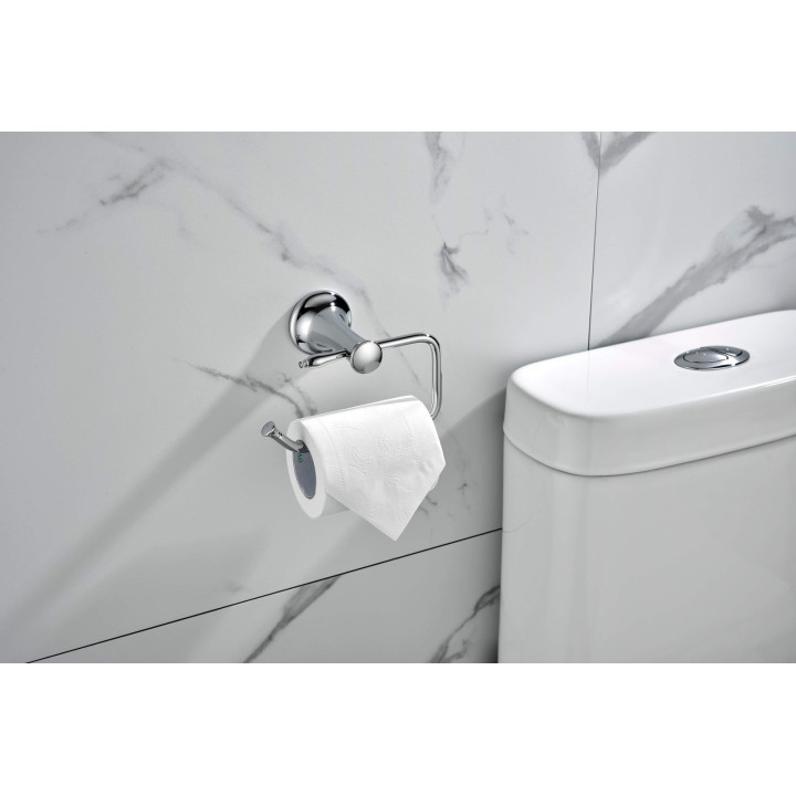 Retro uchwyt na papier toaletowy, chrom – Ferro