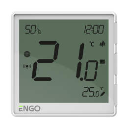 Internetowy, podtynkowy regulator temperatury zigbee, 230V, biały