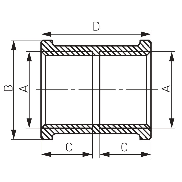 MUFA MOSIĘŻNA 1-2" CHROMOWANA