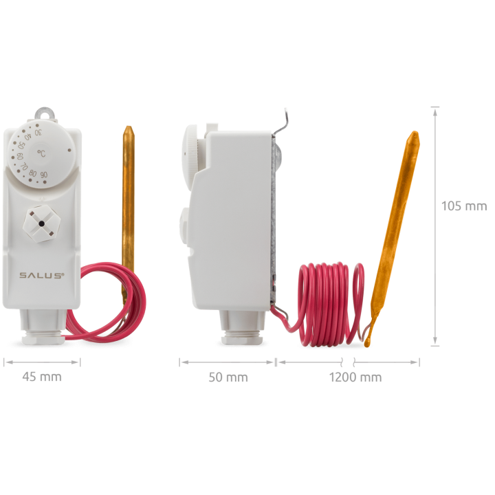 PRZYLGOWY REGULATOR TEMPERATURY Z ZEWNĘTRZNYM CZUJNIKIEM
