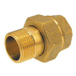 Śrubunek mosiężny prosty z o-ringiem 1"
