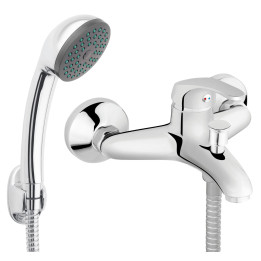 BASIC BATERIA WANNOWA Z ZESTAWEM NATRYSKOWYM, CHROM
