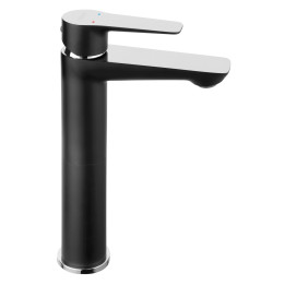 Adore bateria umywalkowa nablatowa, czarny / chrom – Ferro