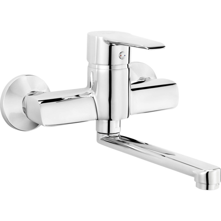 Bateria umywalkowa ścienna obrotowa chrom corio BFC 050M – Deante