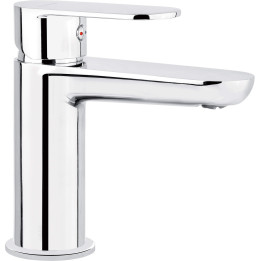 Bateria umywalkowa z ograniczeniem temperatury stała chrom