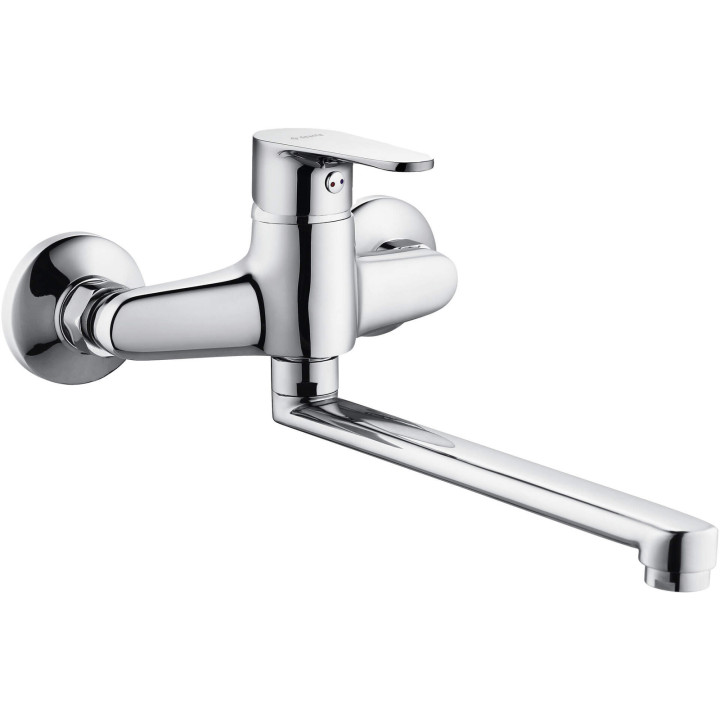 Bateria umywalkowa ścienna obrotowa chrom chaber BGC 050M