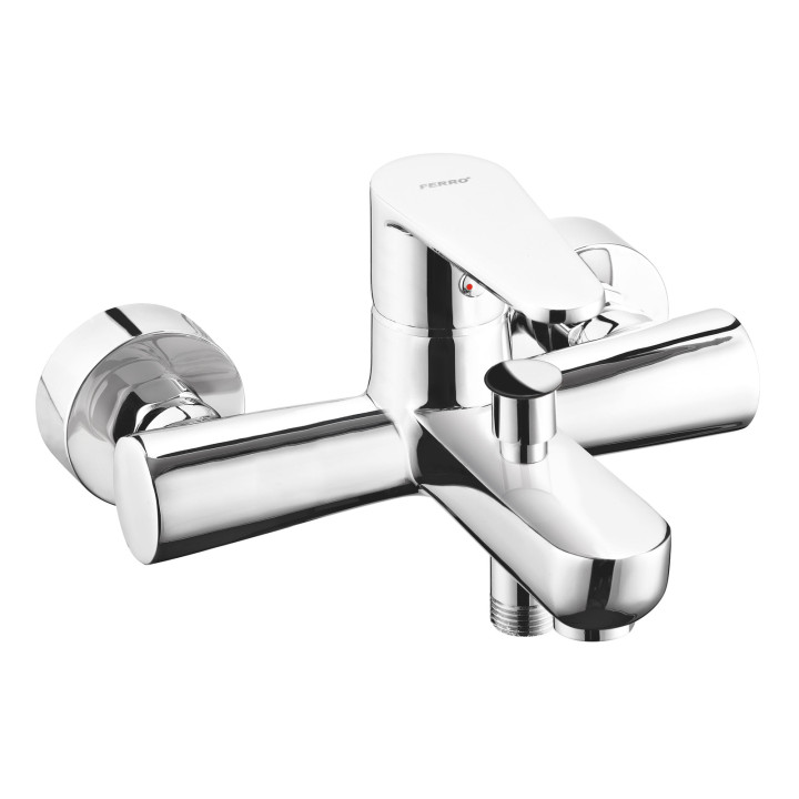 Algeo bateria wannowa bez zestawu natryskowego, chrom – Ferro