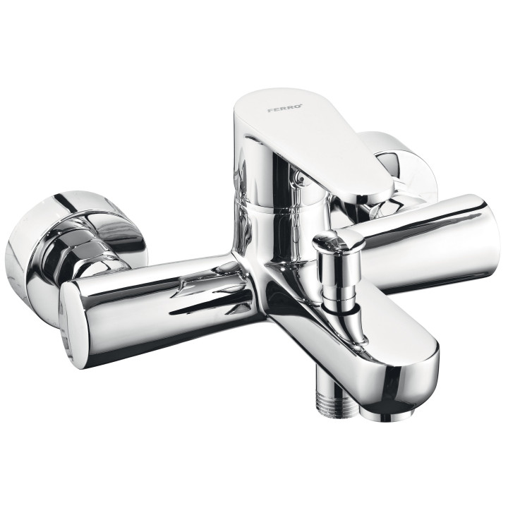 Algeo bateria wannowa bez zestawu natryskowego, chrom – Ferro