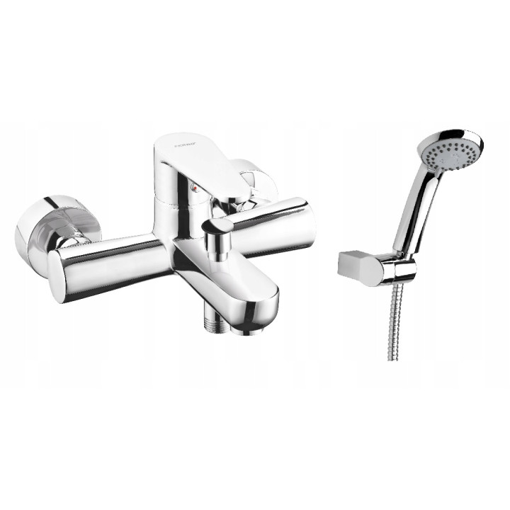 Algeo bateria wannowa bez zestawu natryskowego, chrom – Ferro