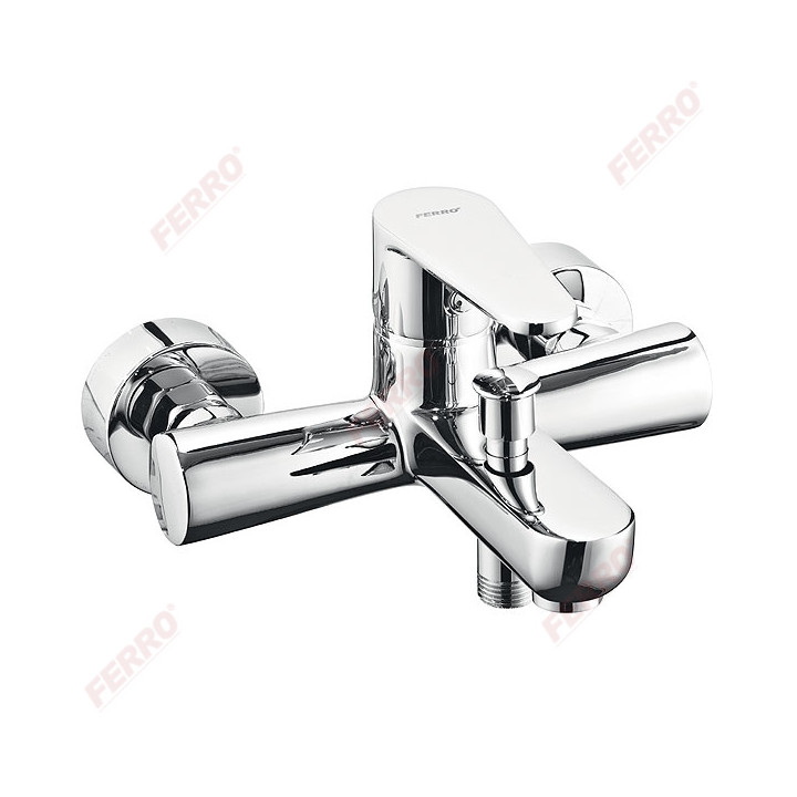 Algeo bateria wannowa bez zestawu natryskowego, chrom – Ferro