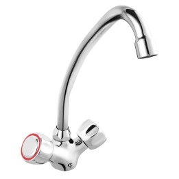 Standard bateria zlewozmywakowa stojąca, chrom – Ferro