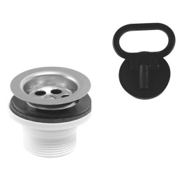 Korek do umywalki, 5/4", sitko INOX – Ferro