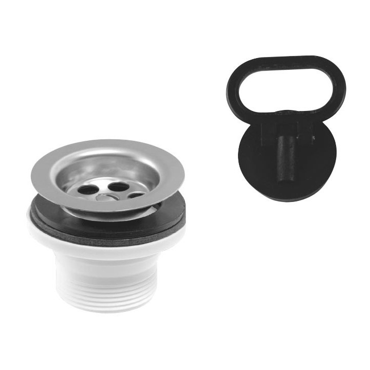 Korek do umywalki, 5/4", sitko INOX – Ferro