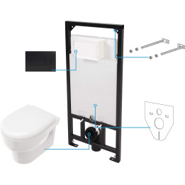 Zestaw WC podtynkowy 6 W 1 – Deante