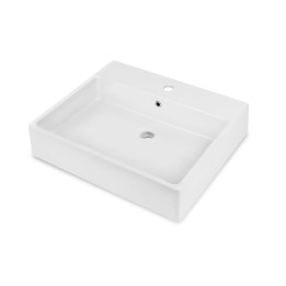 Umywalka ceramiczna nablatowa/ścienna z miejscem na baterię